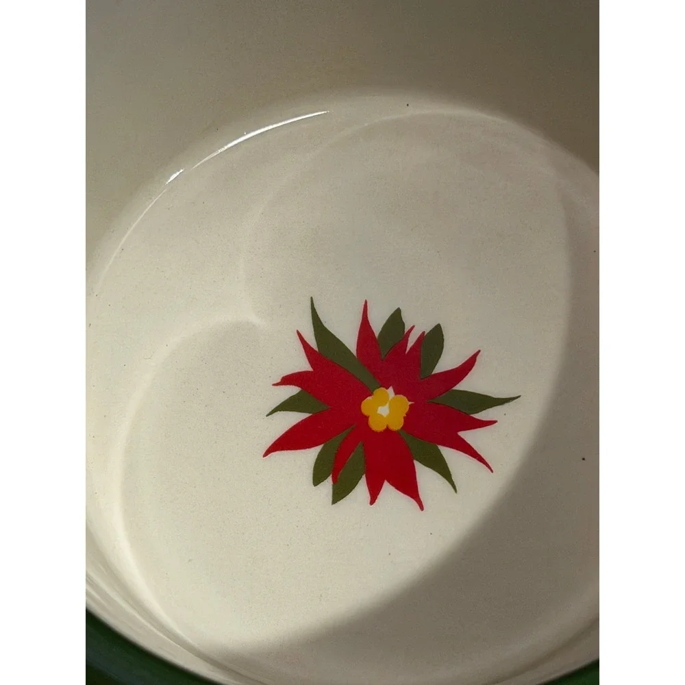 Temp-tations by Tara Seasonal Poinsettia Stoneware Soup Tureen and Tray Set